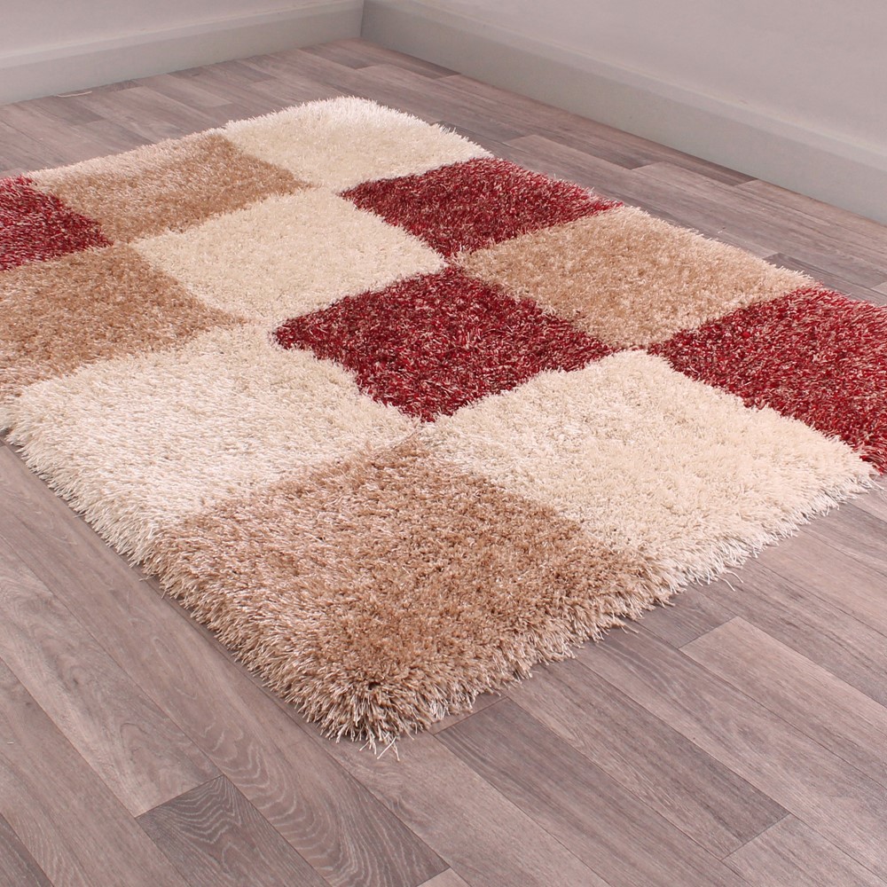 Boston Checked Rugs In Red Buy Online From The Rug Seller Uk